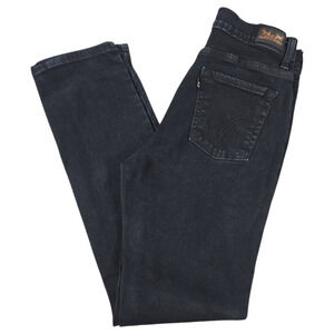 Levis Wom 10 512 Perfectly Slimming Skinny Black Denim Jeans Classic Basic EUC